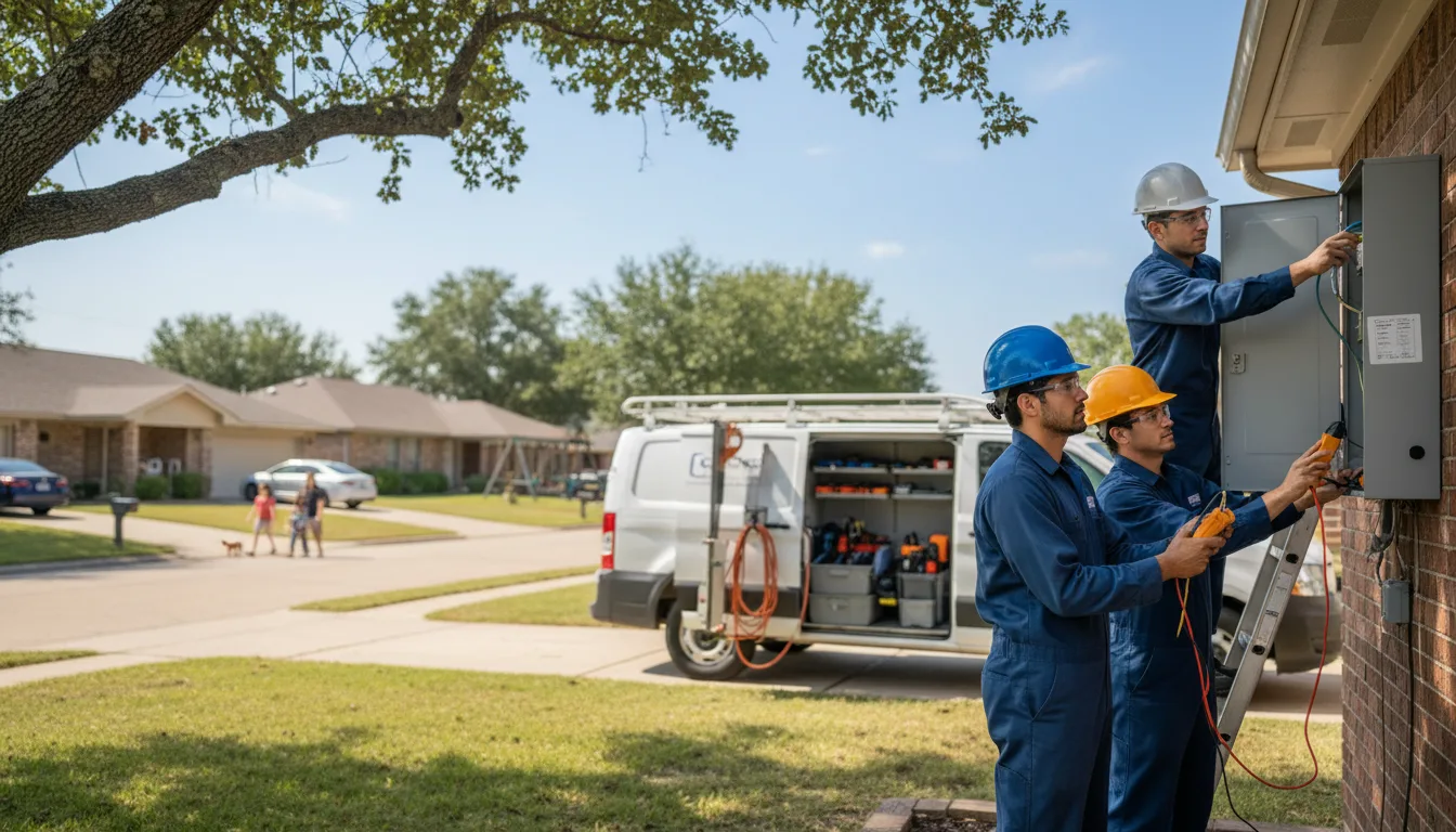 Certified electrician providing emergency electrical services in Holyrood, KS